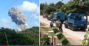 Explosión en unidad militar en Cuba. Imagen cortesía de Directorio Cubano.