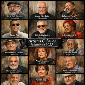 Cuba despide a grandes voces y rostros de su cultura en 2025